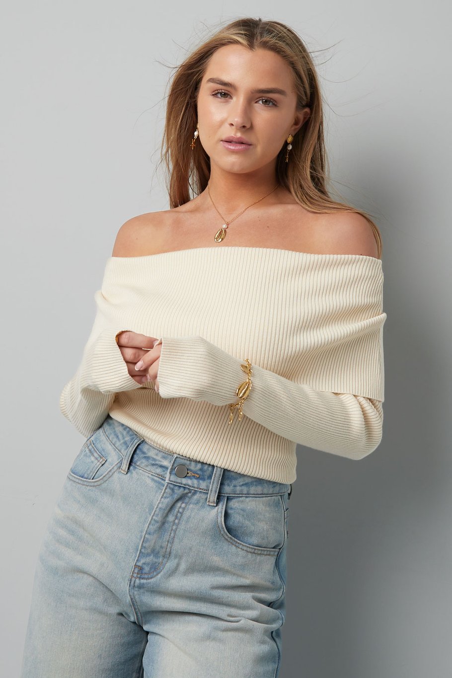 Basic off shoulder top - Burgundy Picture9